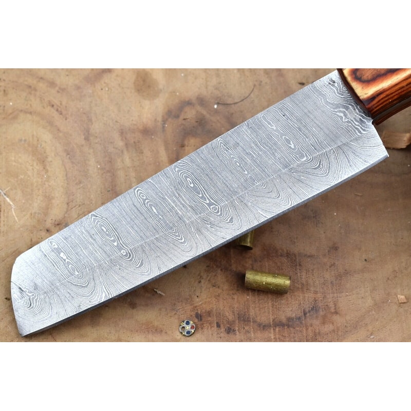 Custom Handmade Damascus Steel Kitchen Chef Knife With Resin Thappa Handle 2