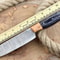 Handmade Damascus Steel Kitchen Chef Knife With Black Resin Thappa Handle 0