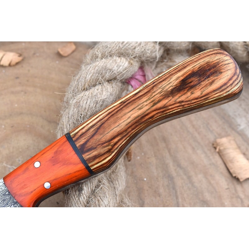 Handmade Damascus Steel Kitchen Chef Knife With Resin Thappa Handle 1