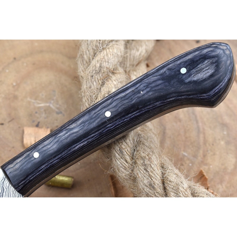 Handmade Damascus Steel Kitchen Chef Knife With Black Resin Handle 1
