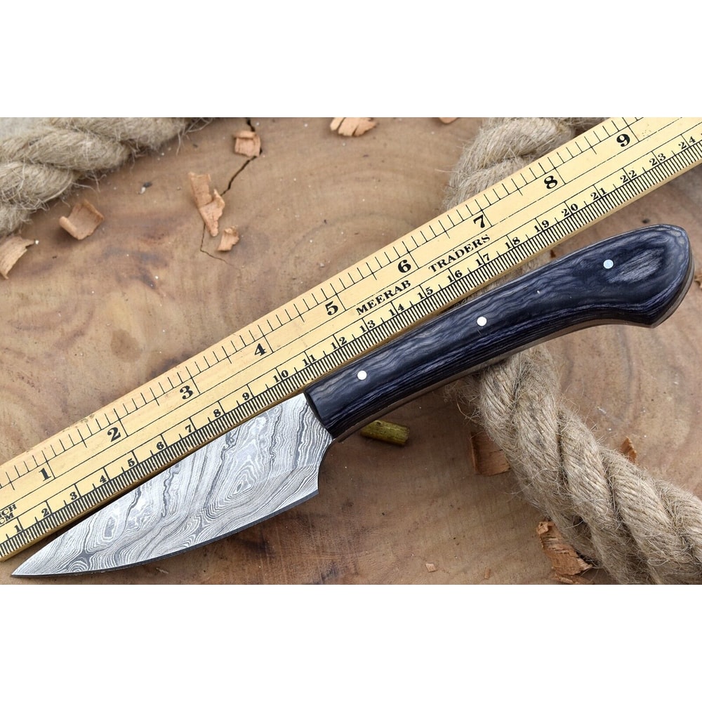 Handmade Damascus Steel Kitchen Chef Knife With Black Resin Handle 3