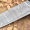 Handmade Damascus Steel Kitchen Chef Knife With White Blue Resin Handle 2