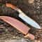 Damascus Steel Professional Chef Knife Handcrafted Wood Handle 1