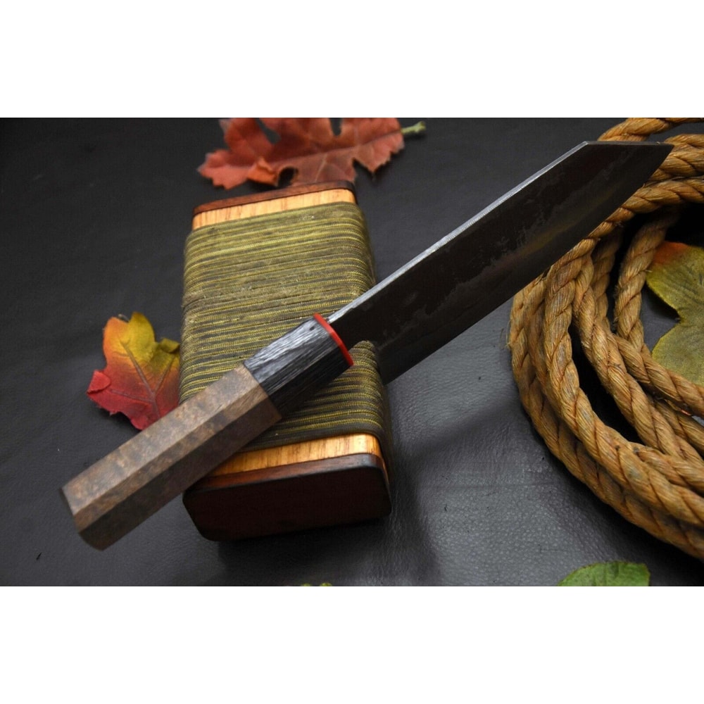 Damascus Steel Cooking Knife Handmade Chef Tool With Wood Grip 1