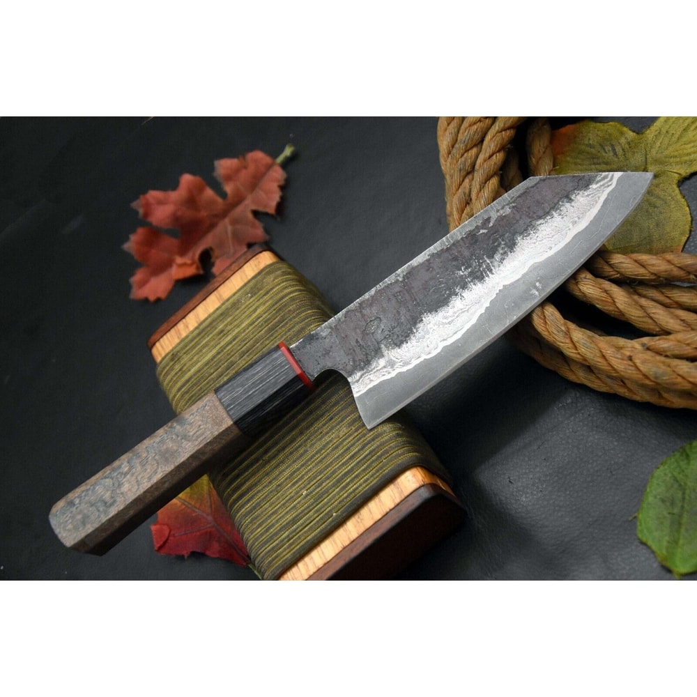 Damascus Steel Cooking Knife Handmade Chef Tool With Wood Grip 3