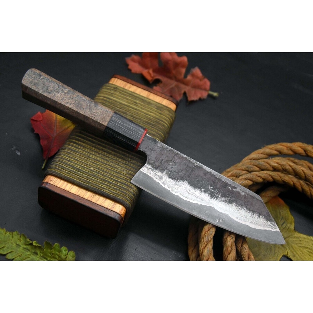 Damascus Steel Cooking Knife Handmade Chef Tool With Wood Grip 0