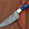 Custom Damascus Blade Kitchen Knife Elegant Wooden Handle 0