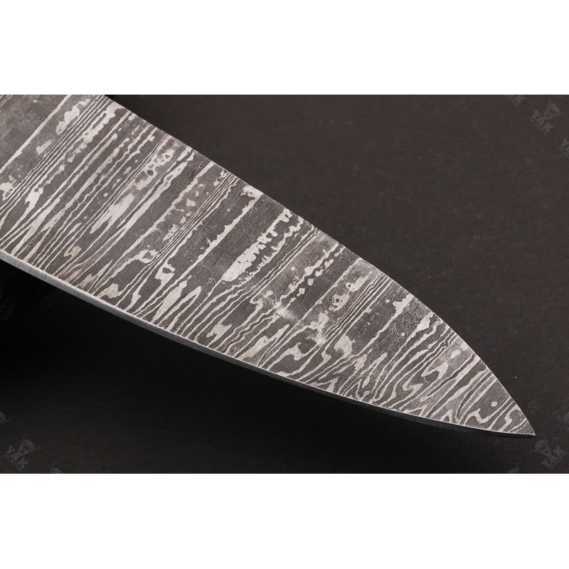 Custom Handmade Damascus Steel Kitchen Knife With Bone Handle 1