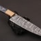 Custom Handmade Damascus Steel Kitchen Knife With Bone Handle 2