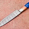 Custom Forged Damascus Knife Resin Handle For Grip Style 3