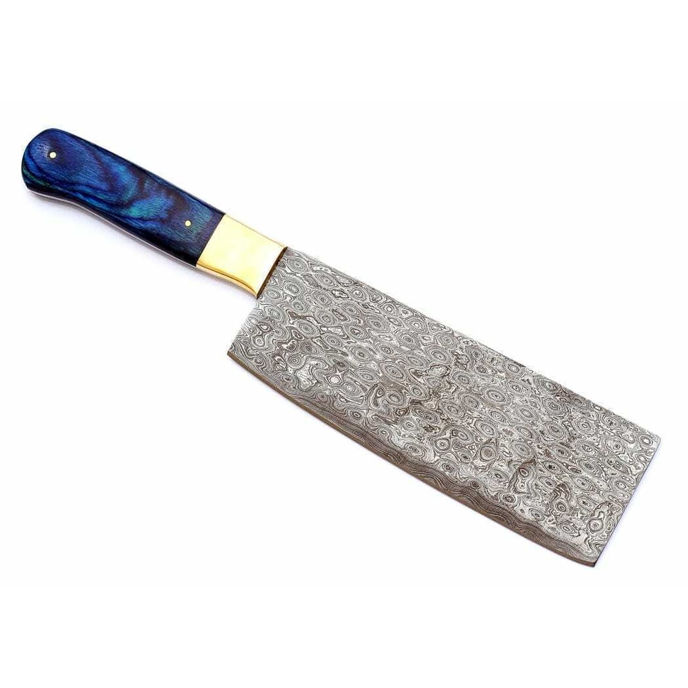 Luxury Damascus Steel Kitchen Knife Resin Handle Art Piece 2