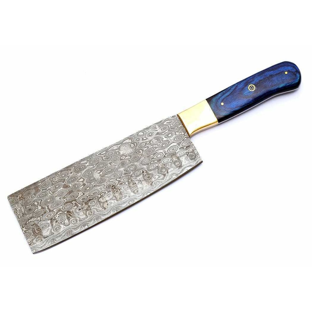 Luxury Damascus Steel Kitchen Knife Resin Handle Art Piece 0