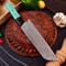 Custom Damascus Kitchen Knife Resin Handle Collector Design 1