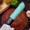 Custom Damascus Kitchen Knife Resin Handle Collector Design 2