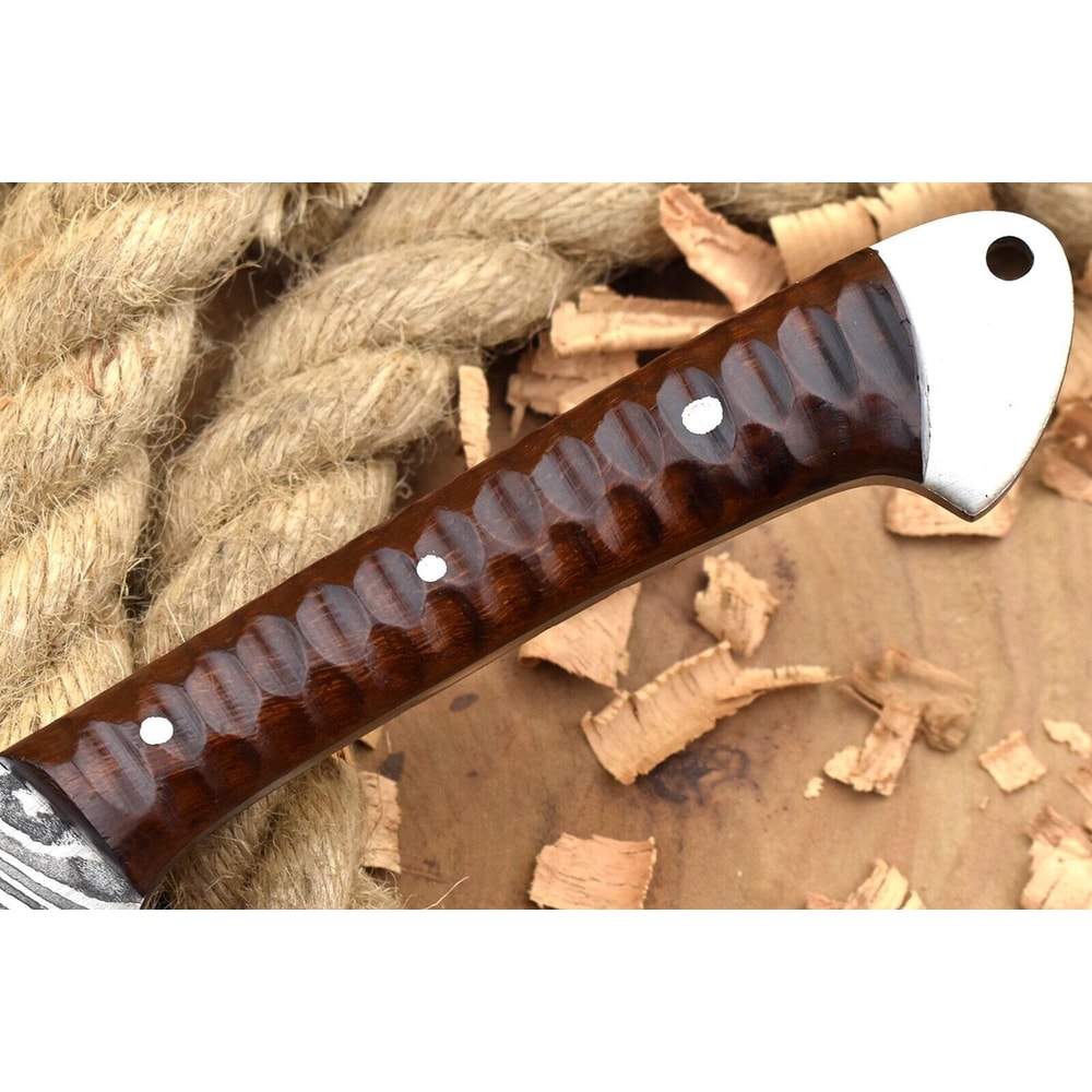Handmade Resin Wood Chef Knife Gift Leather Sheath Included 1