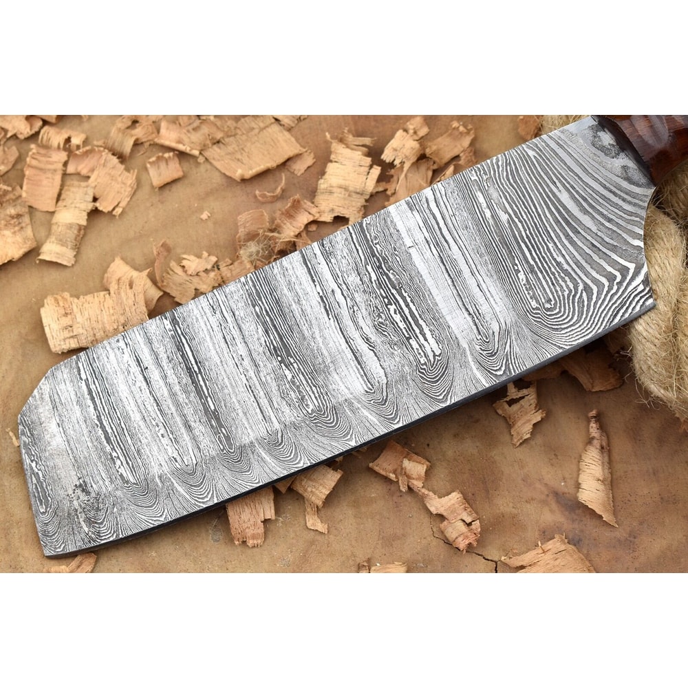 Handmade Resin Wood Chef Knife Gift Leather Sheath Included 2