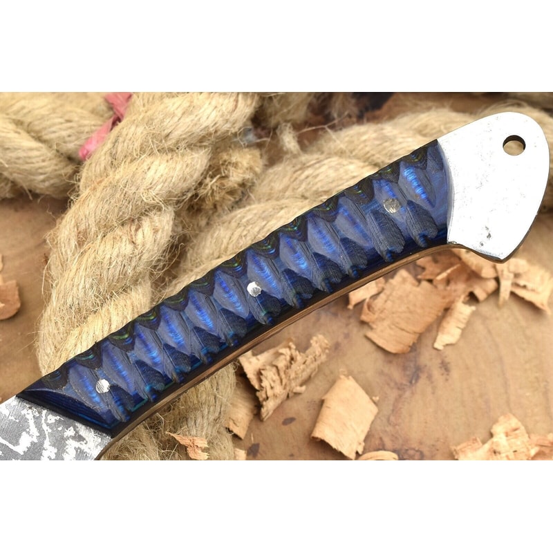 Damascus Steel Chef Knife Resin Wood Handle Gift Edition 1