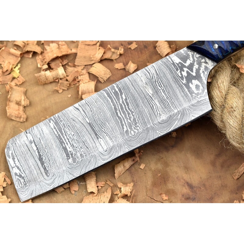 Damascus Steel Chef Knife Resin Wood Handle Gift Edition 2