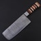 HandForged Damascus Steel Kitchen Knife Colored Wood Handle Design 0