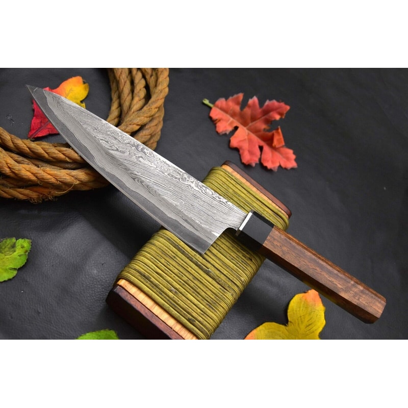 Premium Handmade Damascus Knife Chef Hunting Camping Use 1