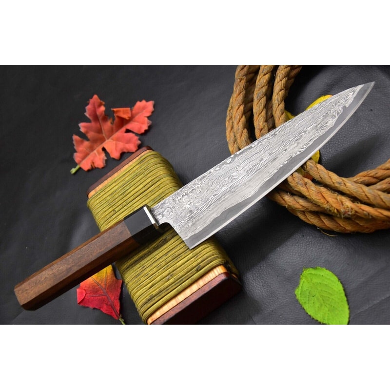 Premium Handmade Damascus Knife Chef Hunting Camping Use 2