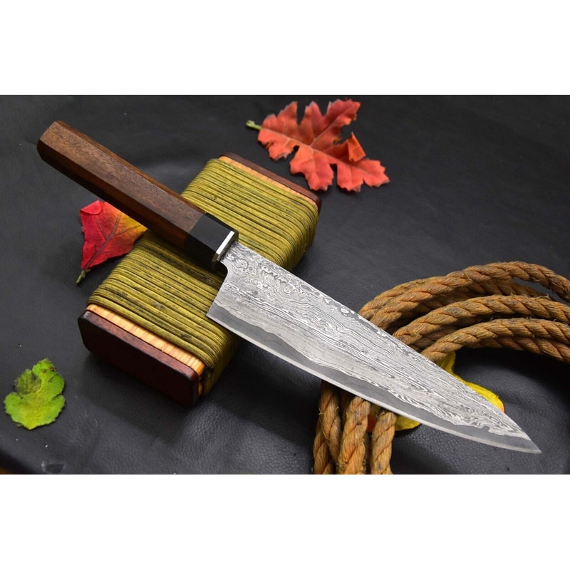 Premium Handmade Damascus Knife Chef Hunting Camping Use 0