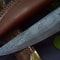 Custom Handmade Damascus Steel Chef Knife 13 Kitchen Knife With Walnut Olive Wood Handle 2