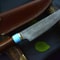 Custom Handmade Damascus Steel Chef Knife 13 Kitchen Knife With Walnut Olive Wood Handle 3