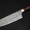Damascus Handmade Kitchen Chef Knife Rose Wood Handle With Sheath 0
