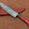 Artisan Damascus Steel Kitchen Knife HandForged Chef Knife With Wooden Handle 1