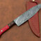 Artisan Damascus Steel Kitchen Knife HandForged Chef Knife With Wooden Handle 2