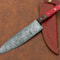 Artisan Damascus Steel Kitchen Knife HandForged Chef Knife With Wooden Handle 0