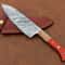 Professional Handmade Damascus Chef Knife Sharp Blade With Elegant Wooden Handle 2