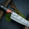 Custom Handmade Damascus Steel Chef Knife 11 Kitchen Knife With Resin Horn Handle 2