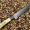 Premium Handmade Damascus Steel Hunting Knife 12 Full Tang Knife With Burnt Camel Bone Handle She 1