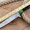 Custom Handmade Damascus Steel Chef Knife 13 Forged Kitchen Knife With Black Horn Handle 3