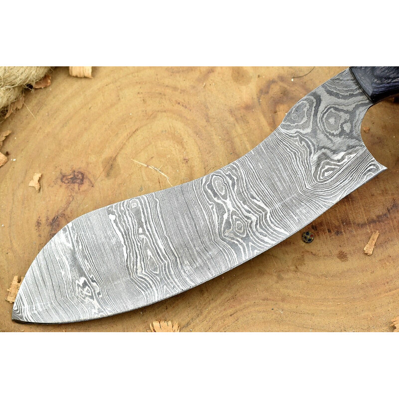 Authentic Damascus Steel Chef Knife Handmade Cooking Knife With Wood Handle 3