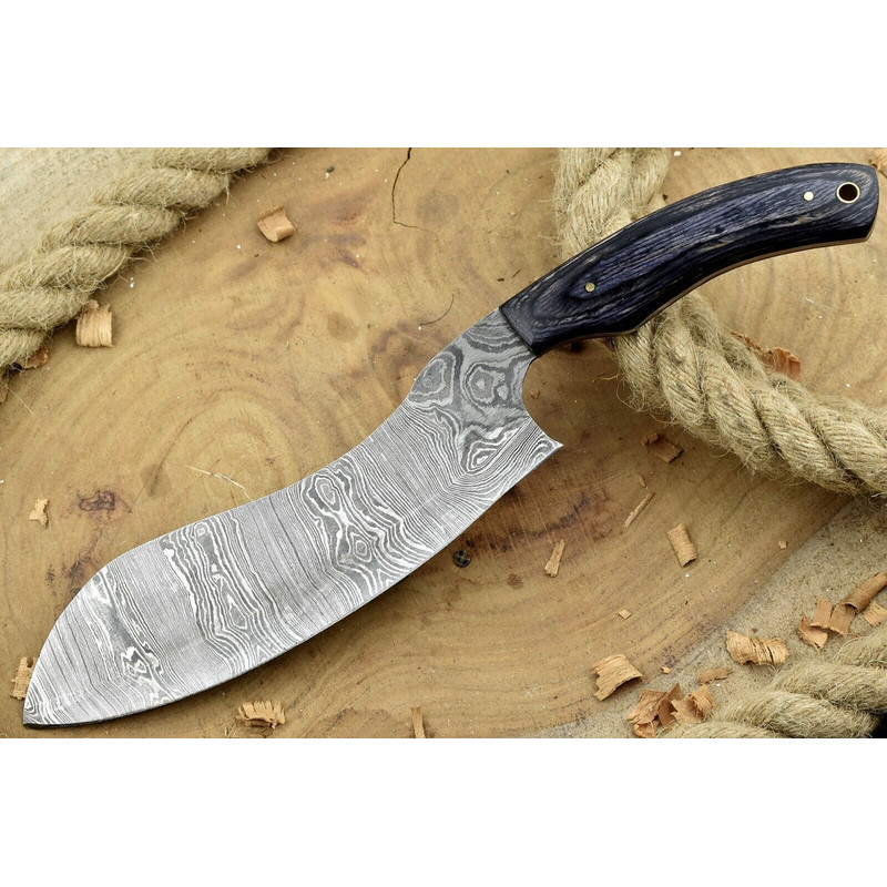 Authentic Damascus Steel Chef Knife Handmade Cooking Knife With Wood Handle 0