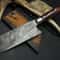Handmade Damascus Steel Chef Knife 12 Forged Kitchen Knife With Resin Handle 0