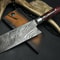 Handmade Damascus Steel Chef Knife 12 Forged Kitchen Knife With Resin Handle 0