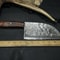 Damascus Steel Chef Knife Handmade Kitchen Knife With Polished Wood Handle 3