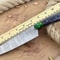 Handmade Damascus Kitchen Knife Chef Knife With Wood Handle Sheath 3