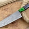 Premium Handmade Damascus Chef Knife Professional Kitchen Knife With Leather Sheath 0