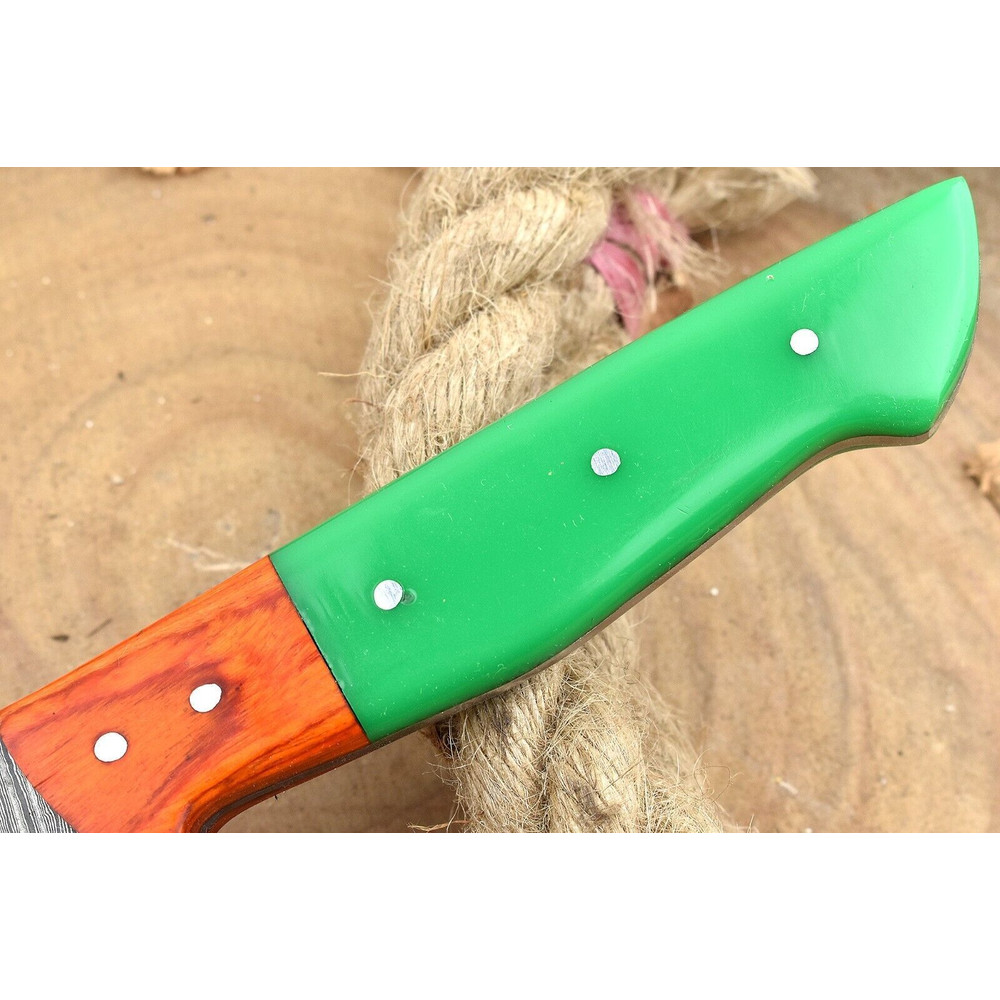 Hand Forged Damascus Kitchen Knife Resin Handle Professional Chef Knife 1