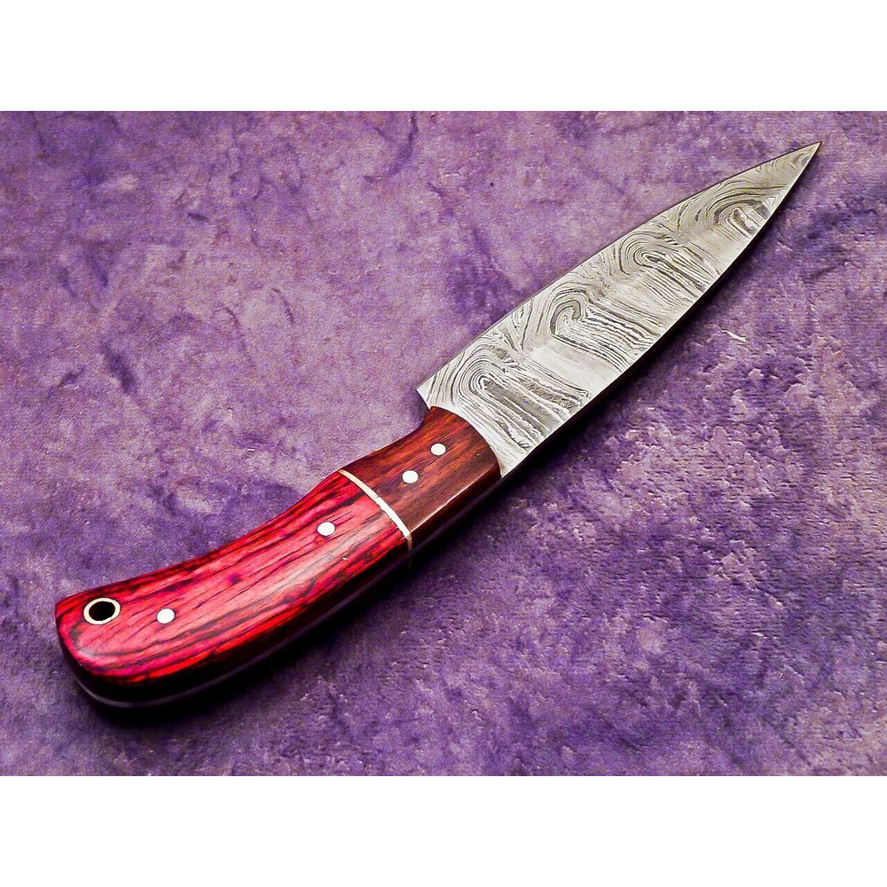 Exclusive Handmade Damascus Steel Knife  Walnut Wood Handle Chef Edition 1