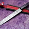 Traditional Damascus Kitchen Knife Hand Forged Blade With Wood Grip 0