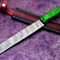 Signature Damascus Steel Chef Knife Handcrafted Wooden Handle Culinary Knife 0