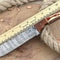 Custom Handmade Damascus Knife Durable Wood Handle Kitchen Master Knife 0