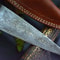 Artisan Forged Damascus Steel Chef Knife Elegant Wooden Handle Kitchen Blade 2