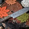 Handcrafted Damascus Steel Knife Wooden Handle Chef Tool 1